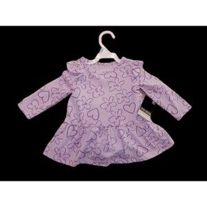 Girls Dress with Bloomer SIZE 9M 16-20 LBS IRIS FLOWER Purple NWT RETAIL 16.00